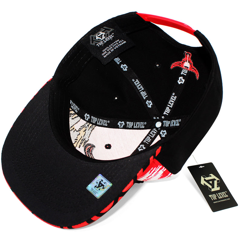 TOP LEVEL : BULL | Embroidered Mesh Patch Design Snapback Cap