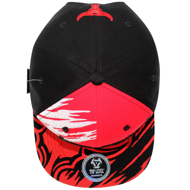 TOP LEVEL : BULL | Embroidered Mesh Patch Design Snapback Cap