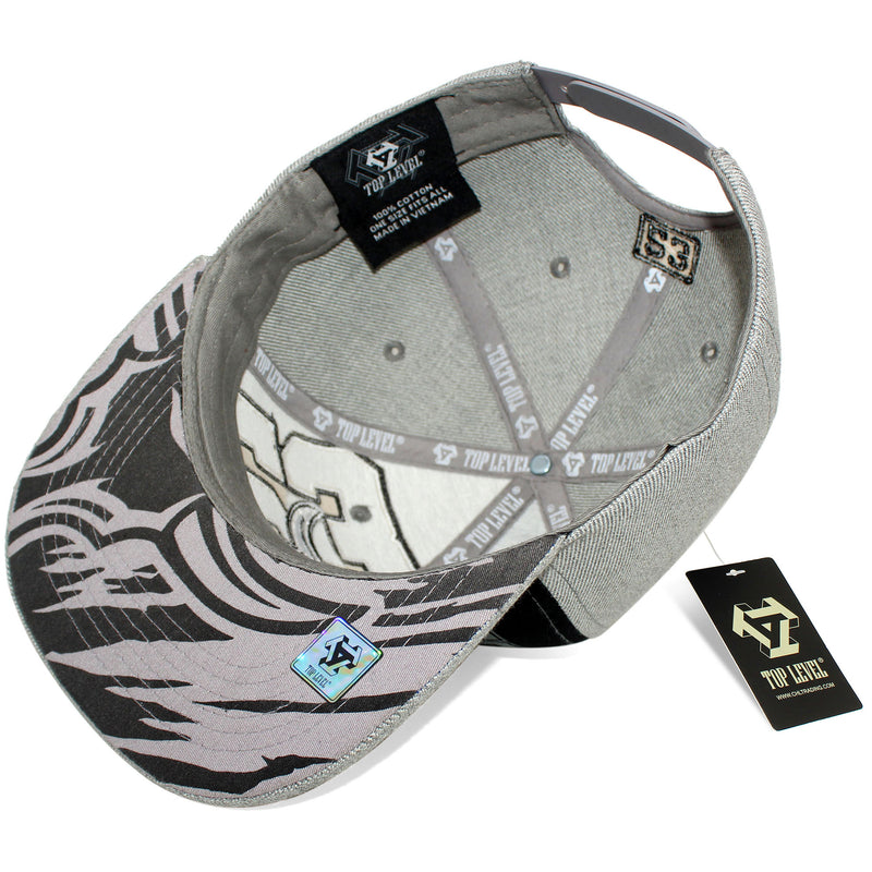 TOP LEVEL : BULL | Legend Print and Embroidered 23 Design Snapback Cap