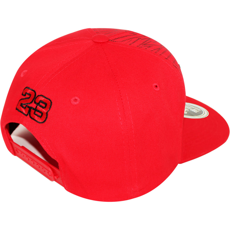 TOP LEVEL : BULL | Distinctive Stitches Line Print at Front Design Snapback Cap