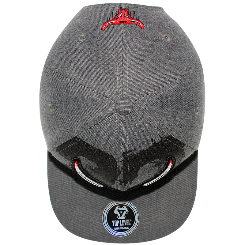 TOP LEVEL : BULL | Drippin' Our Bull Logo & 23 Print at Front Design Snapback Cap