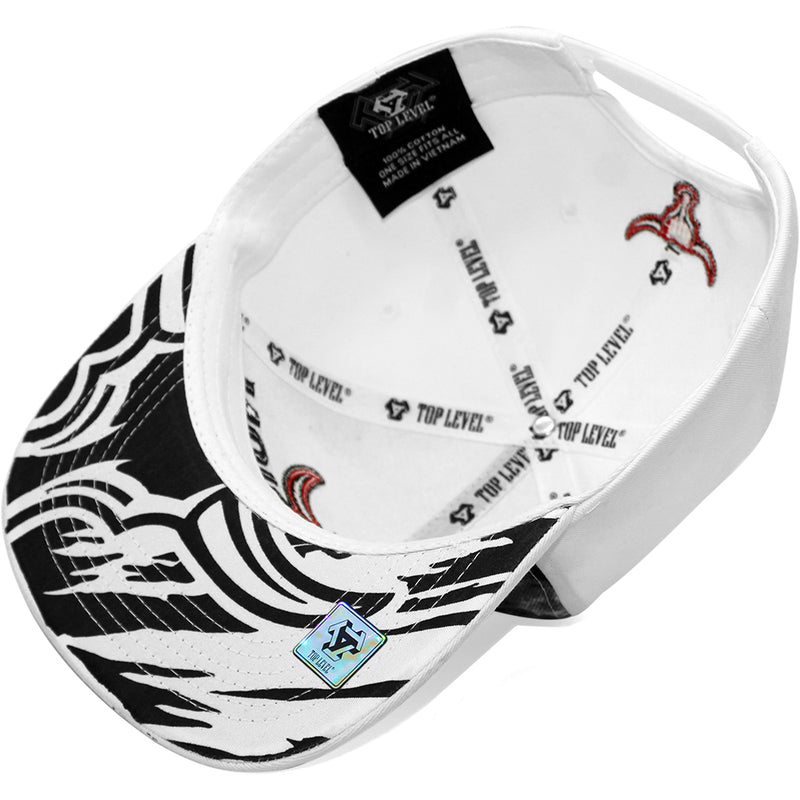 TOP LEVEL : BULL | Front-raised Bull Embroidery with Tie-Dye Design Snapback Cap