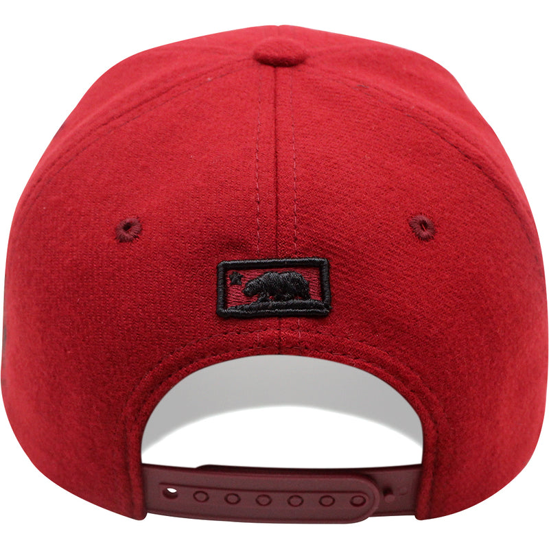 TOP LEVEL : CALI BEAR | Front-raised Verbiage Embroidery with Calibear Design Snapback Cap