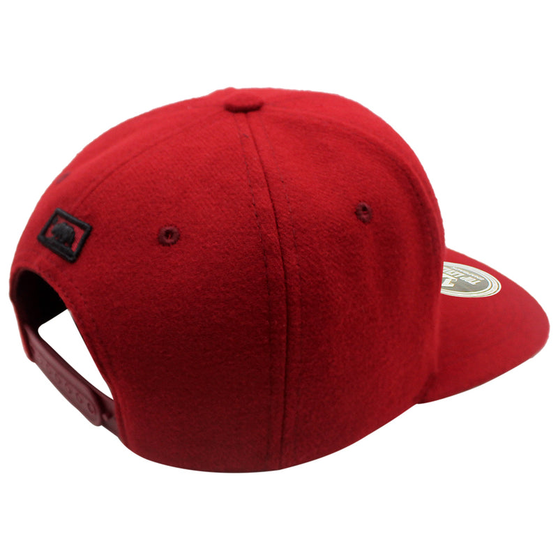 TOP LEVEL : CALI BEAR | Front-raised Verbiage Embroidery with Calibear Design Snapback Cap