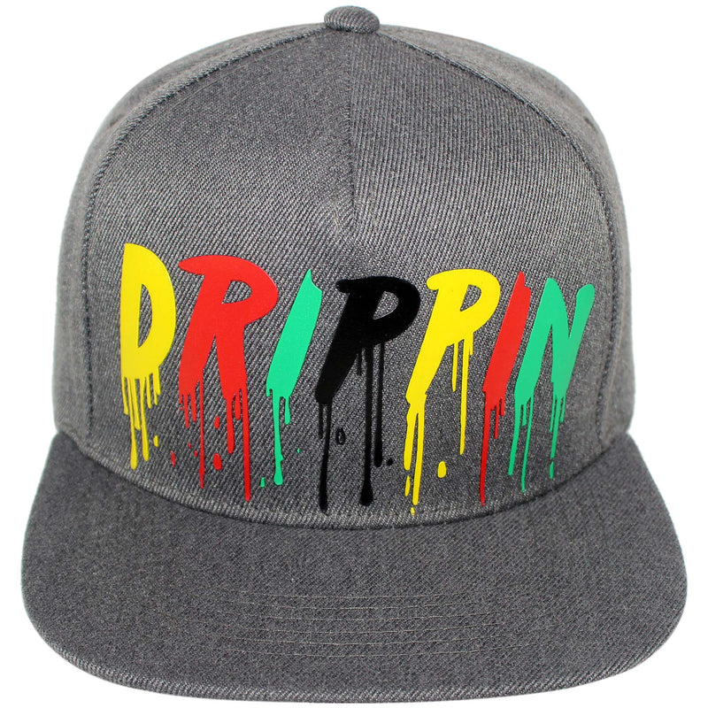 TOP LEVEL : DRIP | Dripping Verbiage Plastic Sol Print Design Snapback Cap