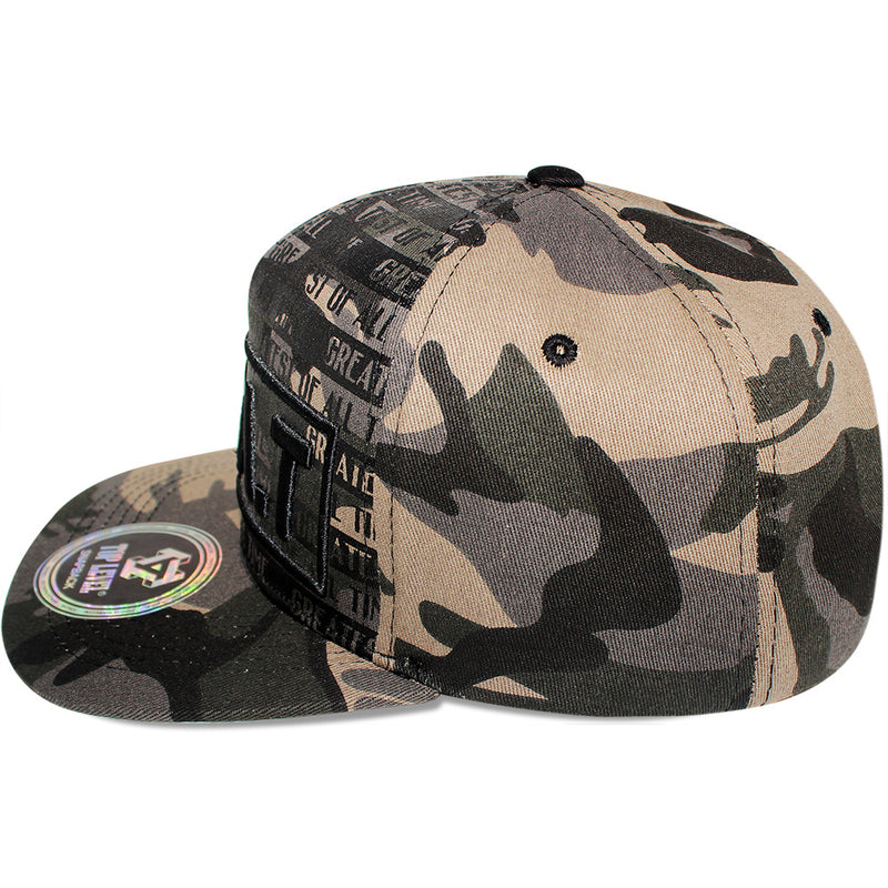 TOP LEVEL : GOAT | All Over Front Print Design Snapback Cap