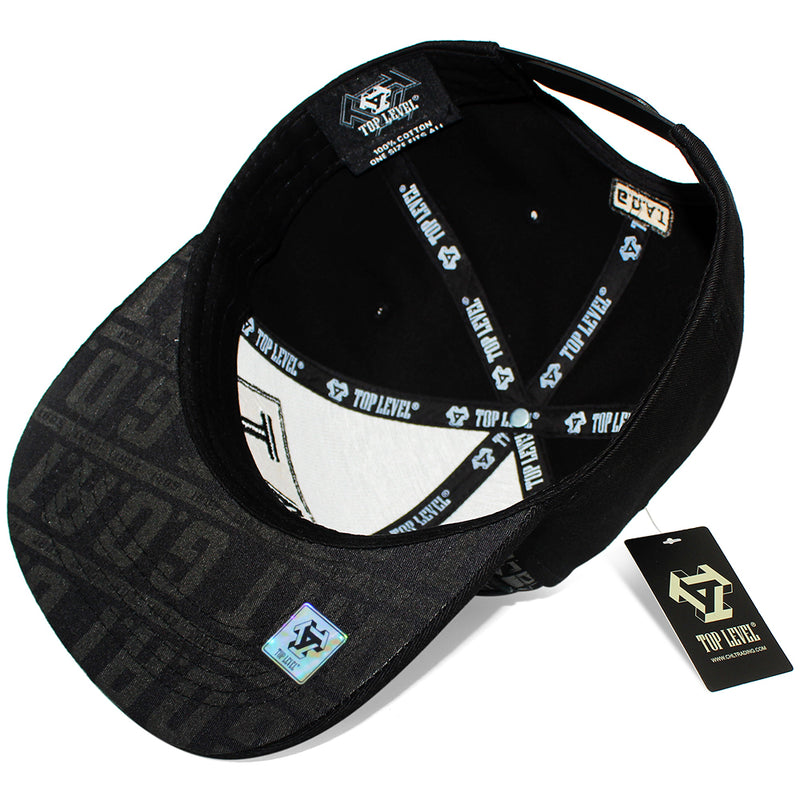 TOP LEVEL : GOAT | All Over Front Print Design Snapback Cap