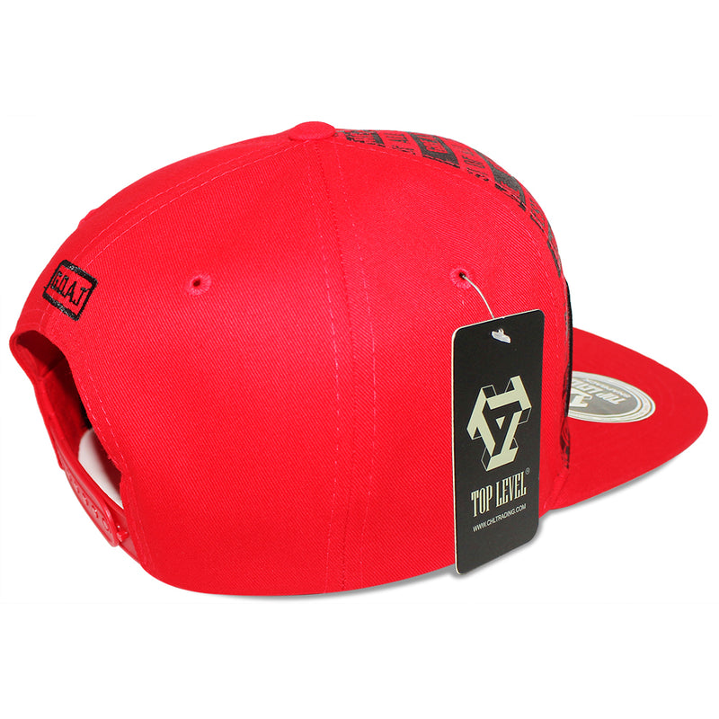 TOP LEVEL : GOAT | All Over Front Print Design Snapback Cap