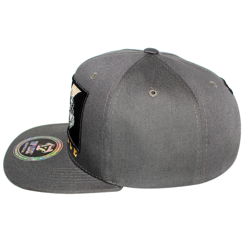 TOP LEVEL : HUSTLE | HU$TLE Dollar Bills Embroidery with Cotton Patch Design Snapback Cap