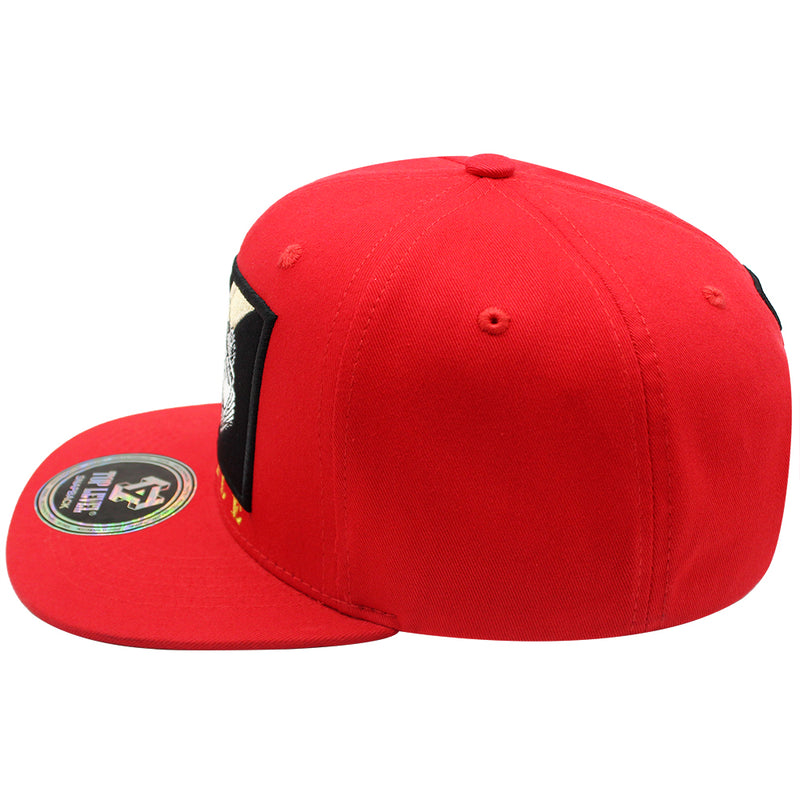 TOP LEVEL : HUSTLE | HU$TLE Dollar Bills Embroidery with Cotton Patch Design Snapback Cap