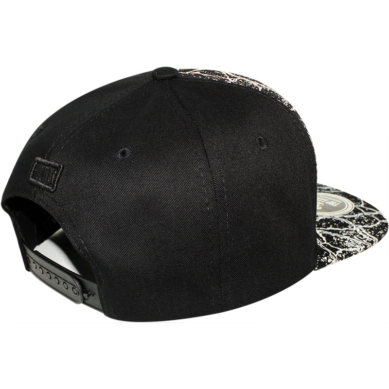 TOP LEVEL : HUSTLE | All-over Marble Print Design Snapback Cap