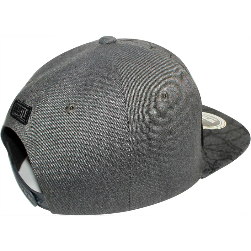 TOP LEVEL : HUSTLE | All-over Marble Print Design Snapback Cap