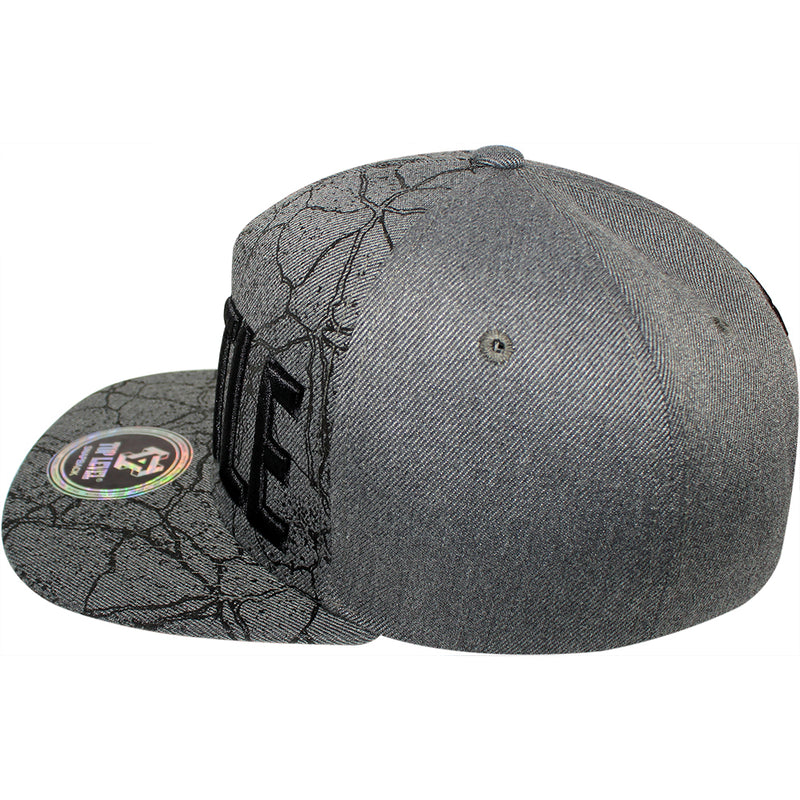 TOP LEVEL : HUSTLE | All-over Marble Print Design Snapback Cap