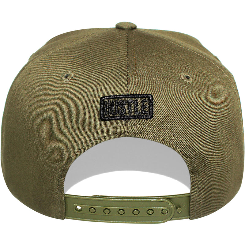 TOP LEVEL : HUSTLE | All-over Marble Print Design Snapback Cap