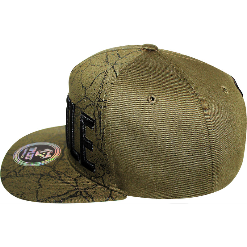 TOP LEVEL : HUSTLE | All-over Marble Print Design Snapback Cap