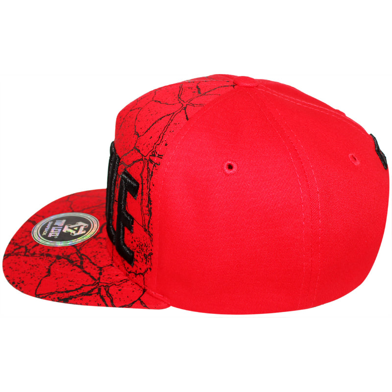 TOP LEVEL : HUSTLE | All-over Marble Print Design Snapback Cap