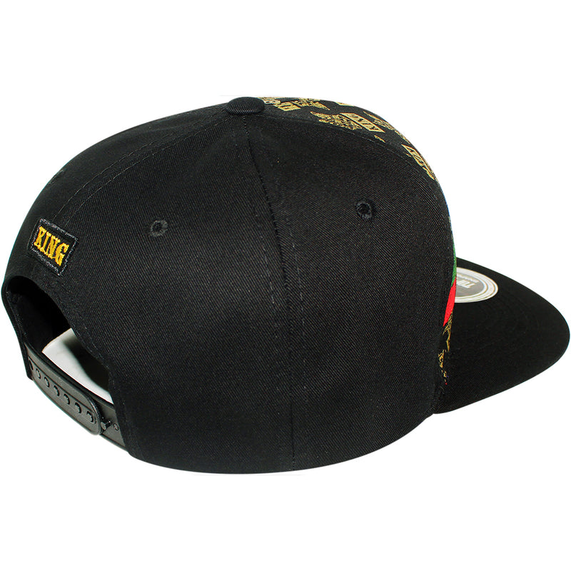 TOP LEVEL : KING | Crown Embroidery with Cotton Patch Design Snapback Cap