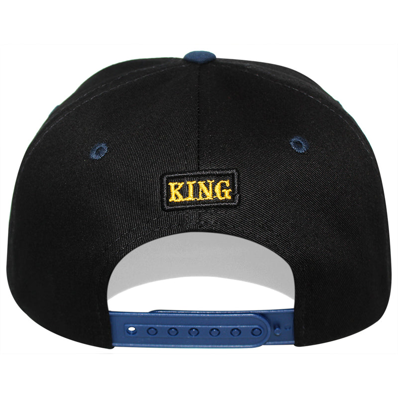 TOP LEVEL : KING | Crown Embroidery with Cotton Patch Design Snapback Cap