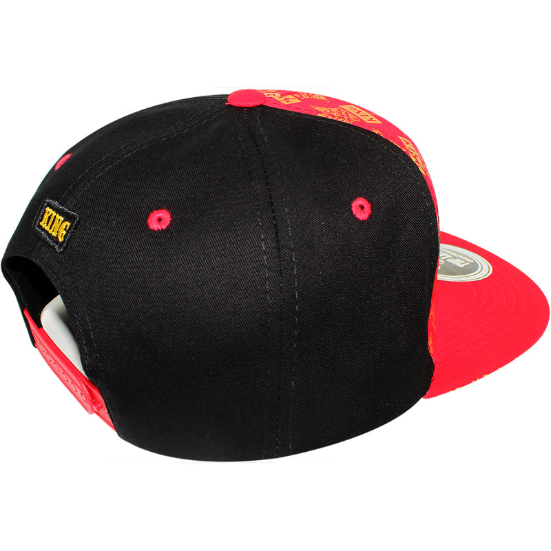 TOP LEVEL : KING | Crown Embroidery with Cotton Patch Design Snapback Cap