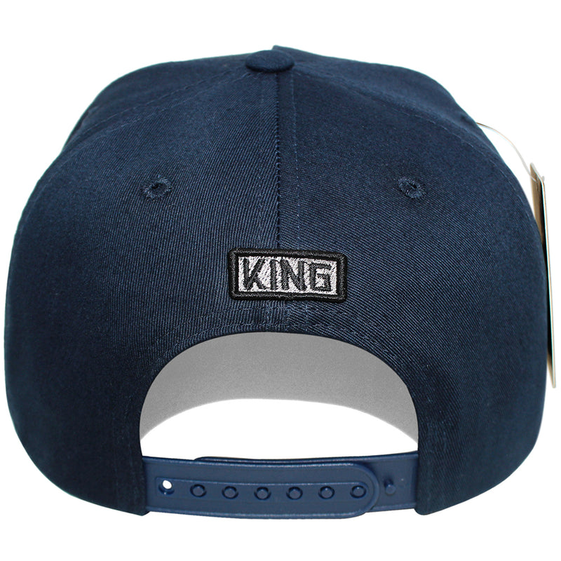 TOP LEVEL : KING | Verbiage Design with Reflective Fabric Patch Design Snapback Cap