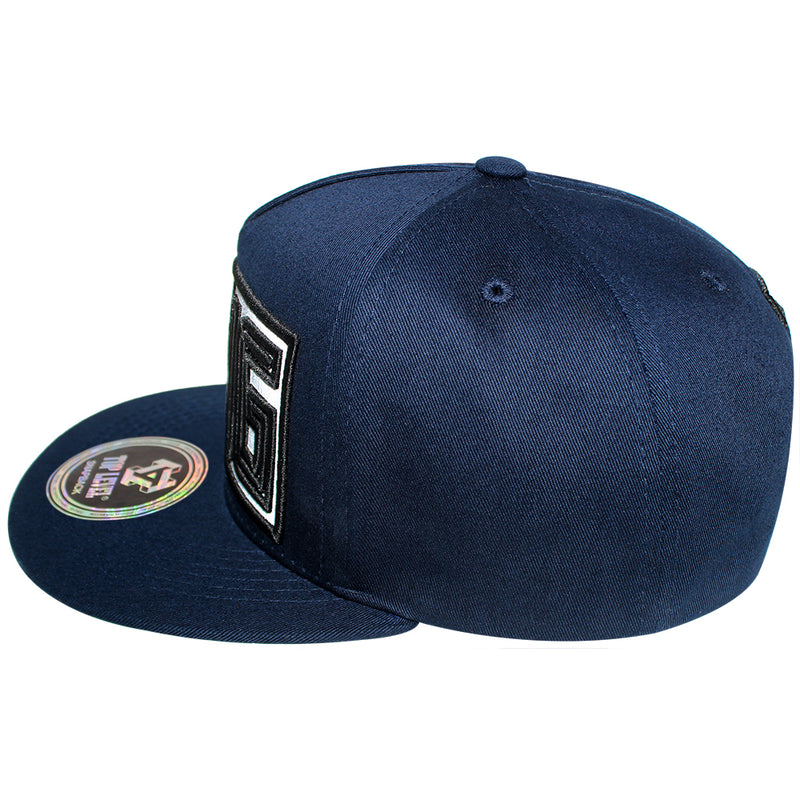 TOP LEVEL : KING | Verbiage Design with Reflective Fabric Patch Design Snapback Cap