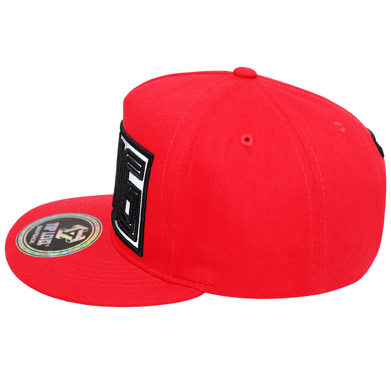 TOP LEVEL : KING | Verbiage Design with Reflective Fabric Patch Design Snapback Cap