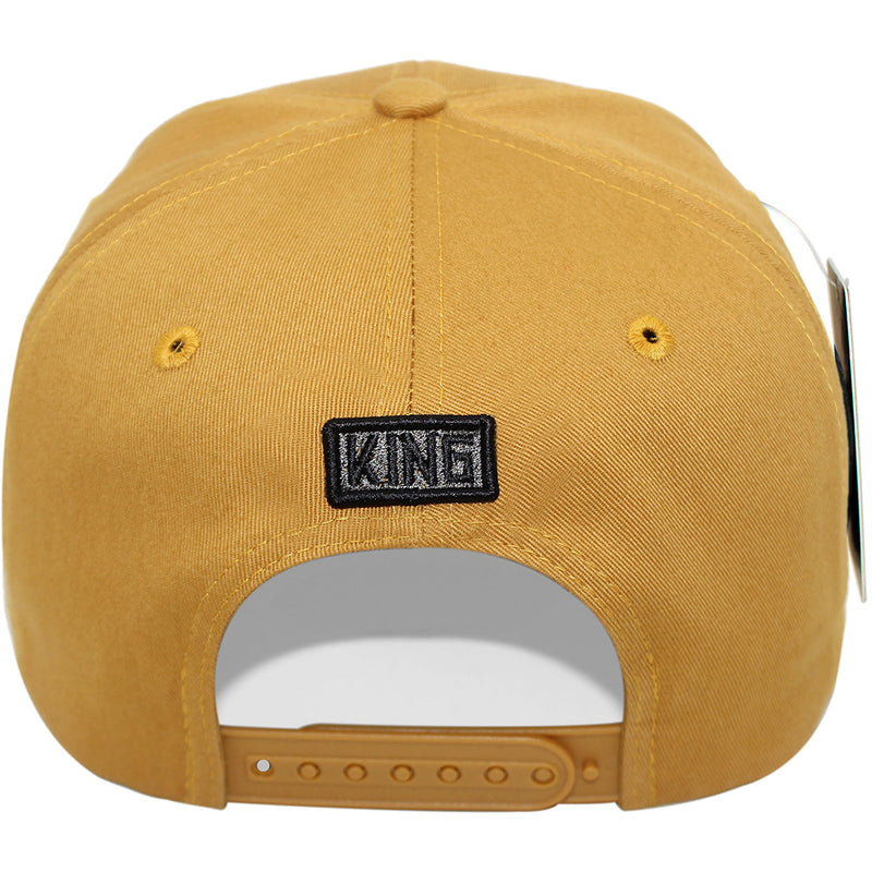 TOP LEVEL : KING | Verbiage Design with Reflective Fabric Patch Design Snapback Cap