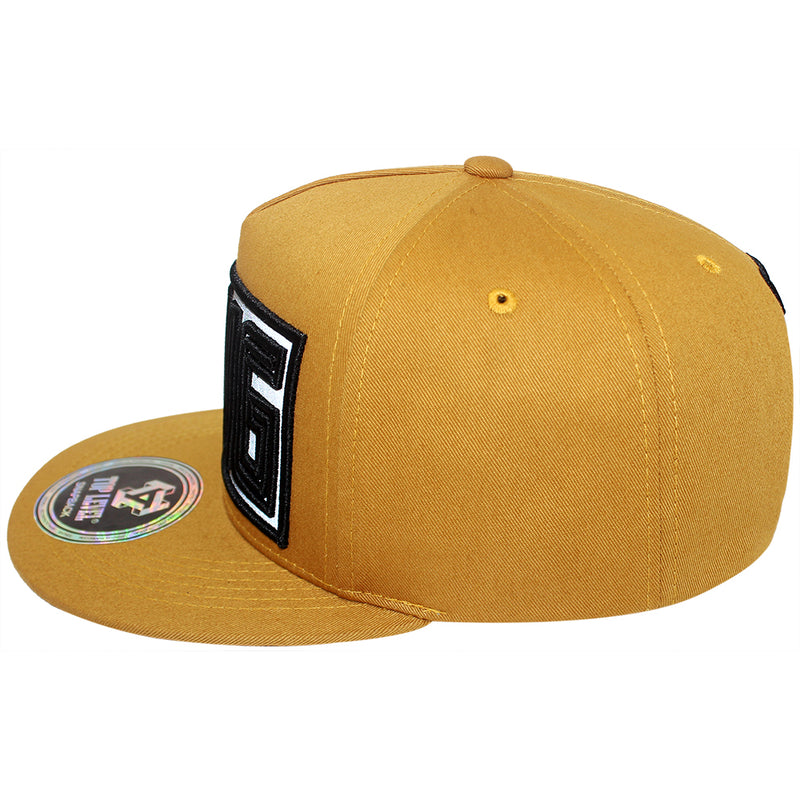 TOP LEVEL : KING | Verbiage Design with Reflective Fabric Patch Design Snapback Cap