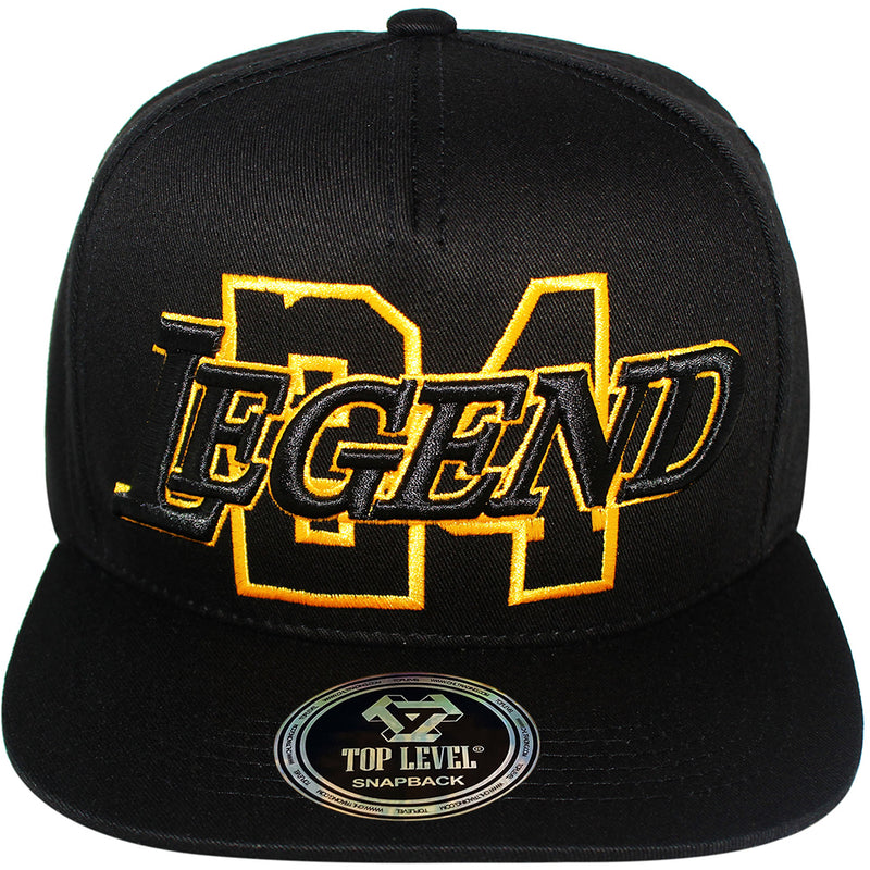 TOP LEVEL : LEGEND | Front-raised Verbiage with Number 24 Design Snapback Cap