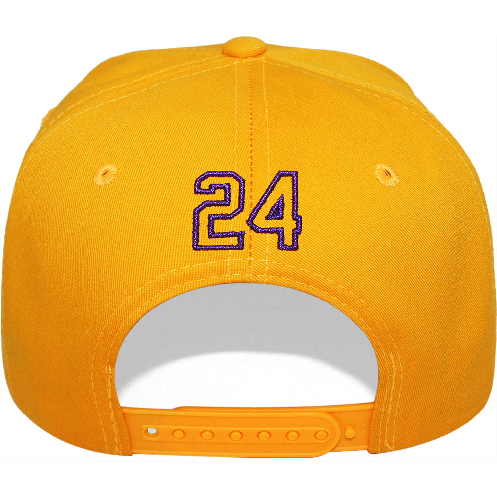  L.O.G.A Leader of Generation Apparel Los Angeles New Top Level  Legend Script Kobe 24 Mamba Gold Purple Era Snapback Hat Cap : Sports &  Outdoors