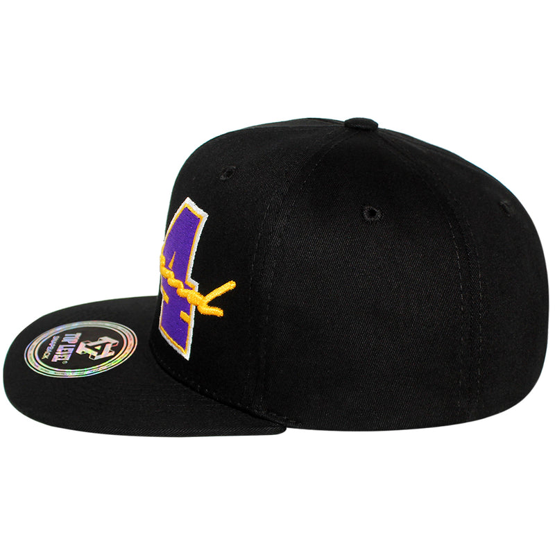 TOP LEVEL : LEGEND | Front-raised Cursive Verbiage Embroidery with 24 Design Snapback Cap