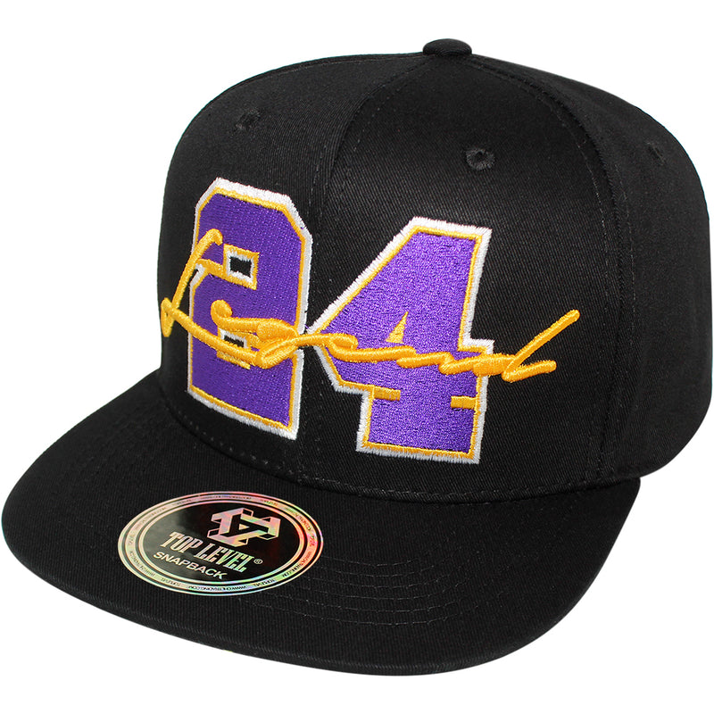 TOP LEVEL : LEGEND | Front-raised Cursive Verbiage Embroidery with 24 Design Snapback Cap