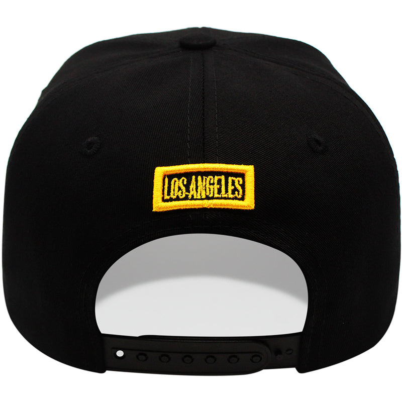 TOP LEVEL : LOS ANGELES | Embossed Verbiage Embroidery with Car Plate Design Snapback Cap