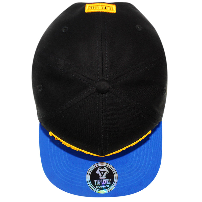 TOP LEVEL : LOS ANGELES | Embossed Verbiage Embroidery with Car Plate Design Snapback Cap