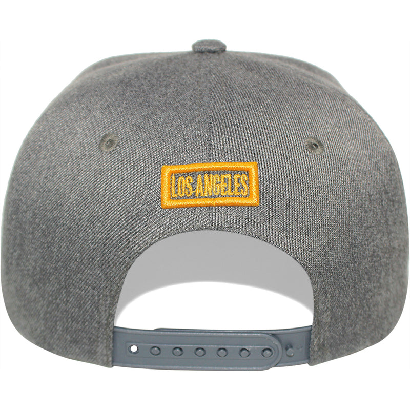 TOP LEVEL : LOS ANGELES | Embossed Verbiage Embroidery with Car Plate Design Snapback Cap