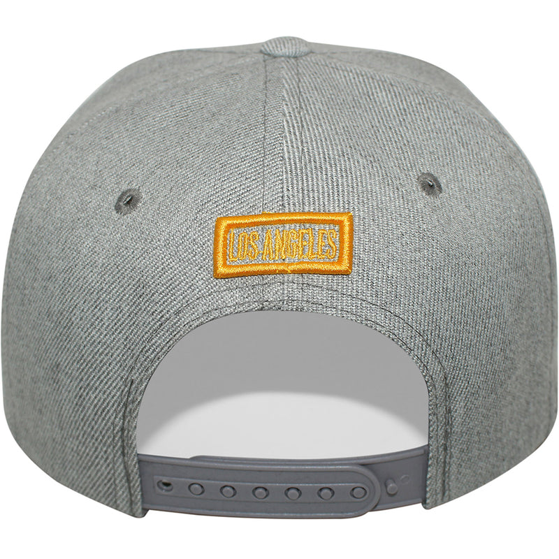 TOP LEVEL : LOS ANGELES | Embossed Verbiage Embroidery with Car Plate Design Snapback Cap