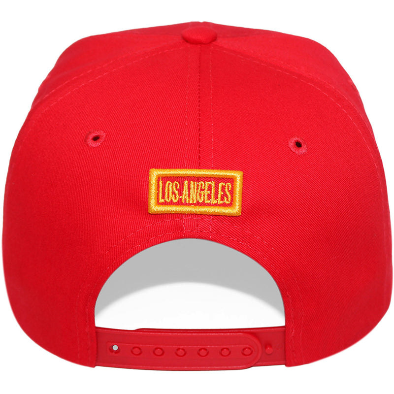 TOP LEVEL : LOS ANGELES | Embossed Verbiage Embroidery with Car Plate Design Snapback Cap