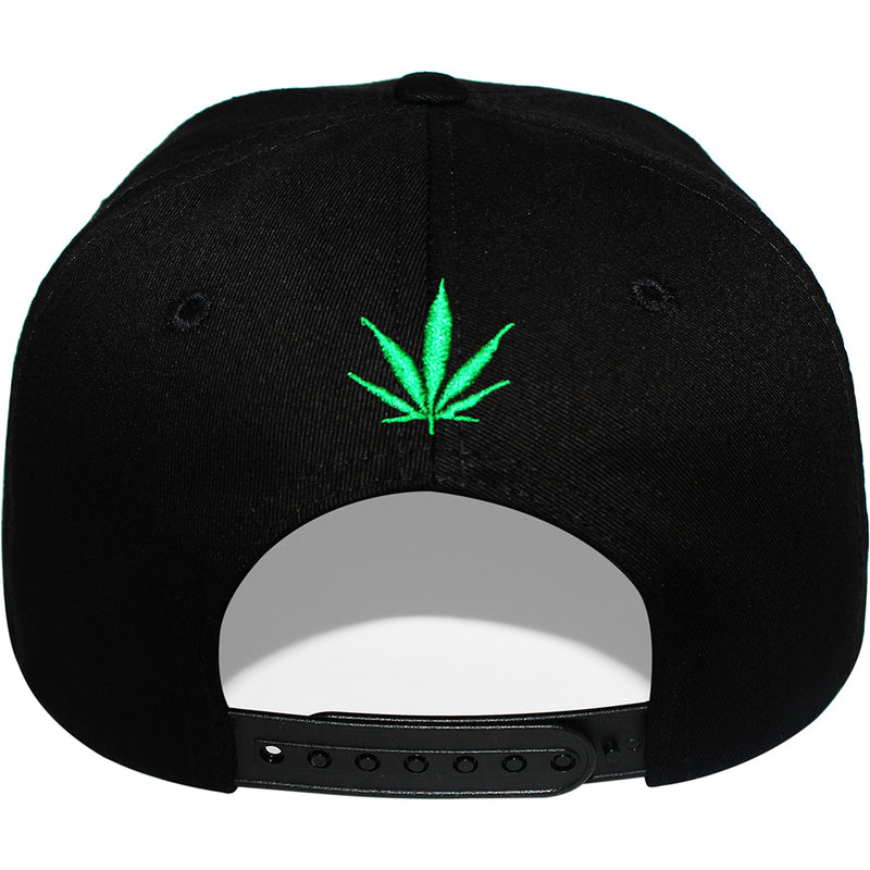 TOP LEVEL : MARIJUANA | Funny Cartoon Hands Embroidery Design Snapback Cap