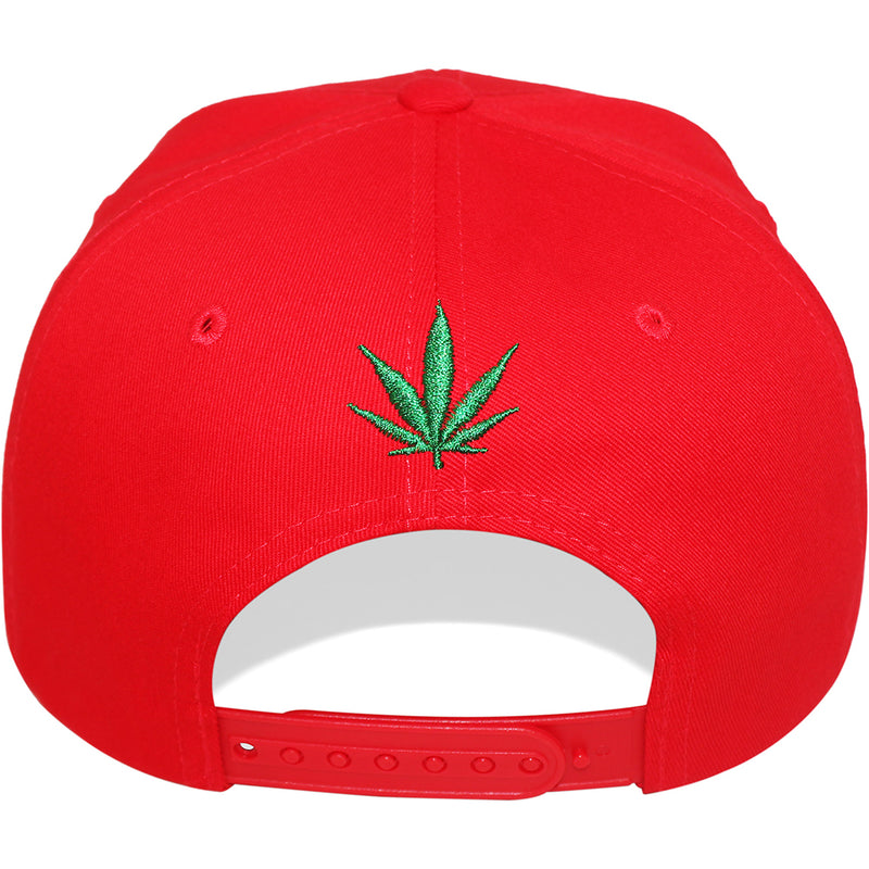 TOP LEVEL : MARIJUANA | Funny Cartoon Hands Embroidery Design Snapback Cap