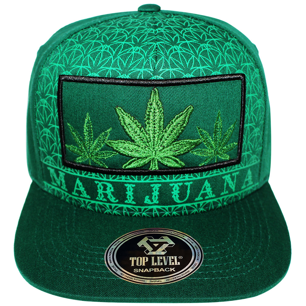 Marijuana print mini top selling hat