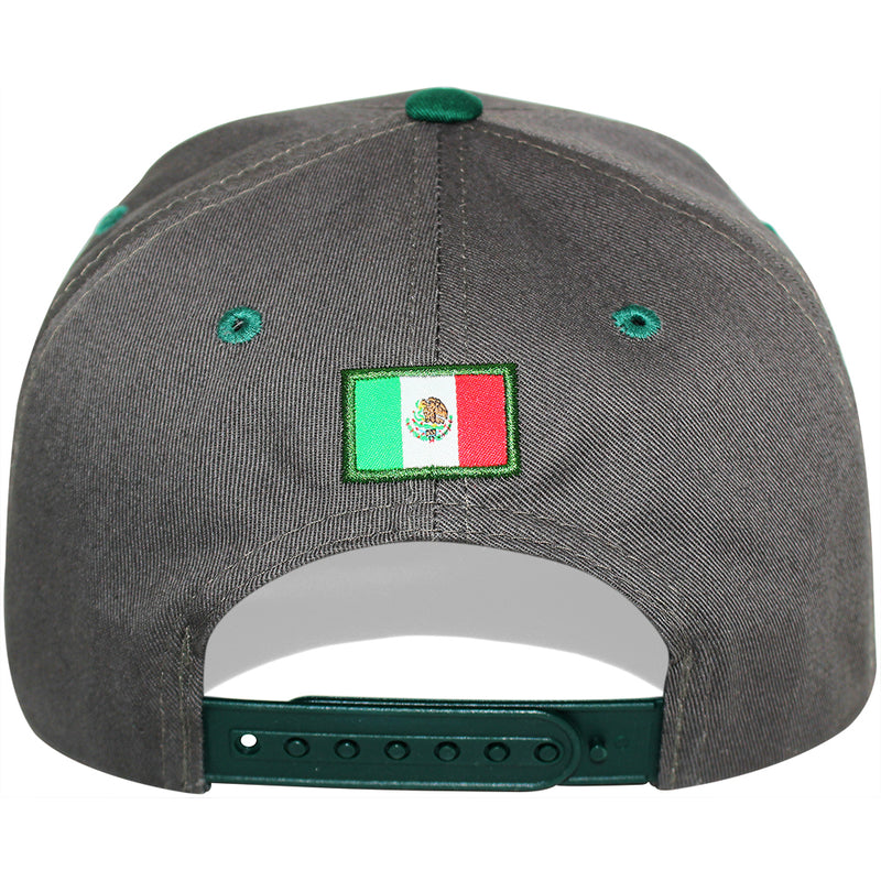 TOP LEVEL : MEXICO | Map with Mexico Flag Sublimation Patch Design Snapback Cap