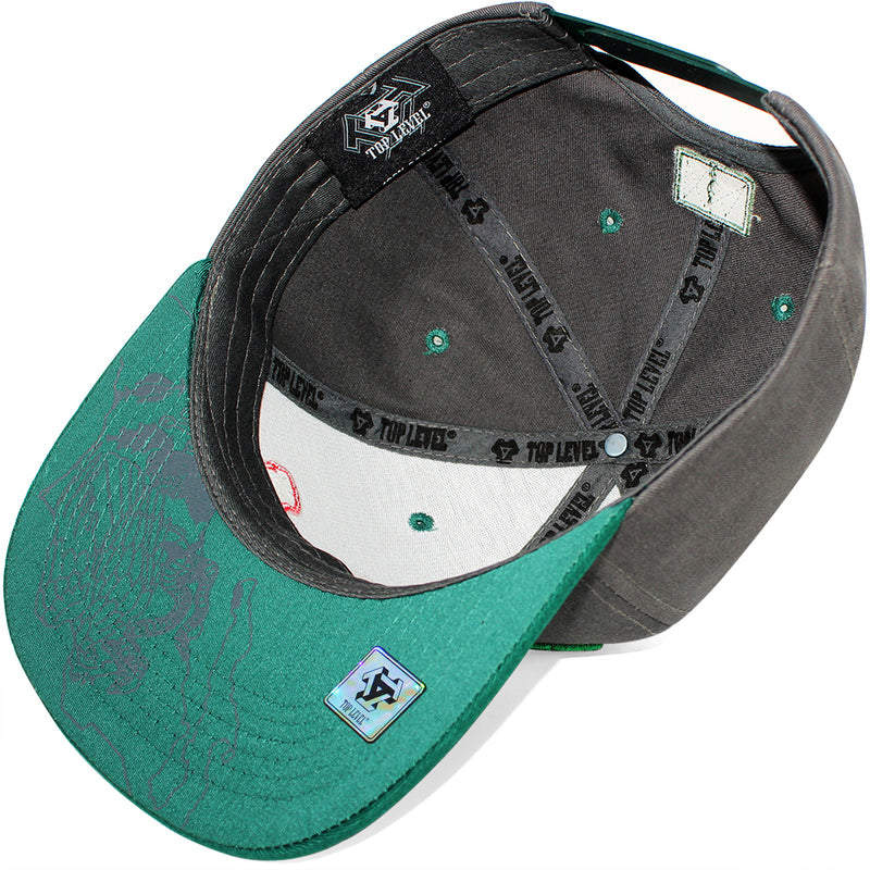 TOP LEVEL : MEXICO | Map with Mexico Flag Sublimation Patch Design Snapback Cap