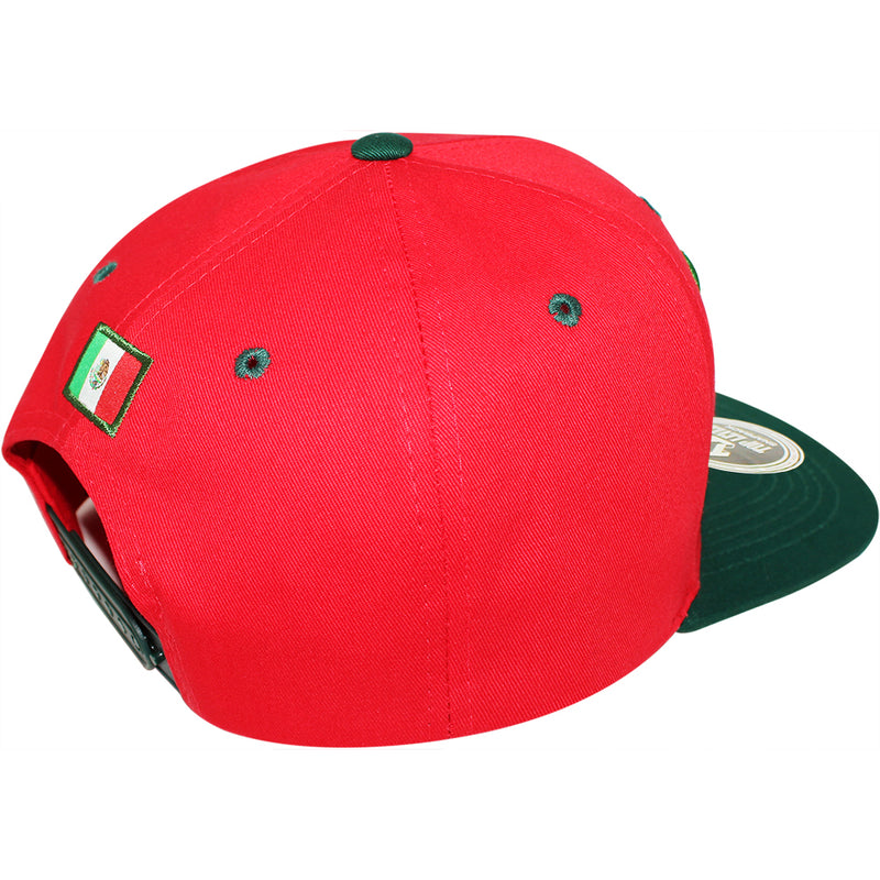 TOP LEVEL : MEXICO | Map with Mexico Flag Sublimation Patch Design Snapback Cap