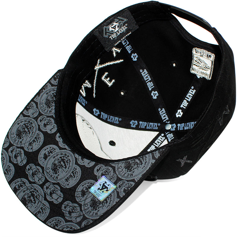 TOP LEVEL : MEXICO | Three Mexican Coat of Arms Patches Design Snapback Cap