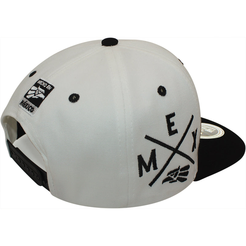 TOP LEVEL : MEXICO | Three Mexican Coat of Arms Patches Design Snapback Cap