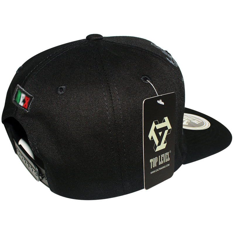 TOP LEVEL : MEXICO | Mexican Coat of Arms with Mexico Flag Colors Design Snapback Cap