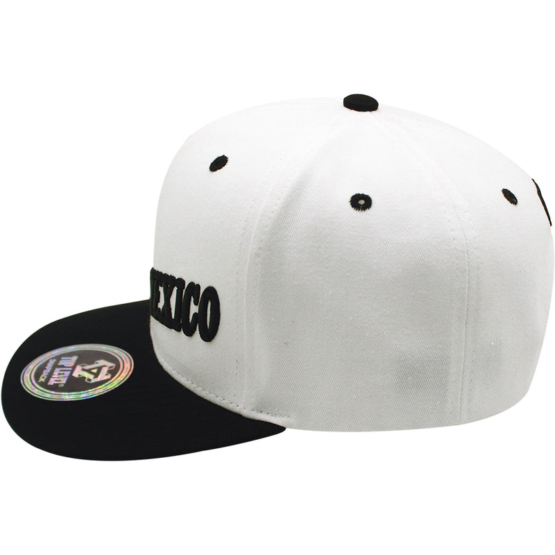 TOP LEVEL : MEXICO | Mexican Coat of Arms with Mexico Flag Colors Design Snapback Cap