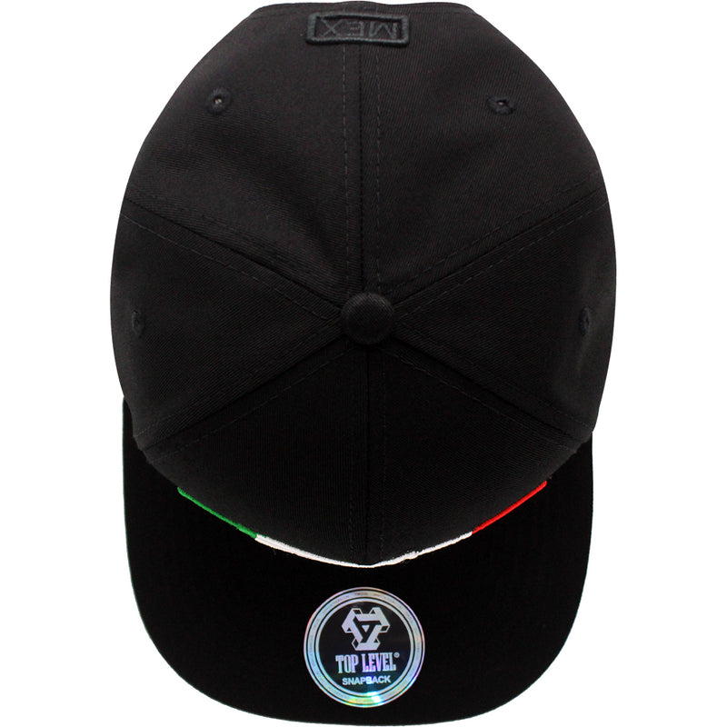 TOP LEVEL : MEXICO | Front-raised Mexican Eagle with Mexico Flag Design Snapback Cap