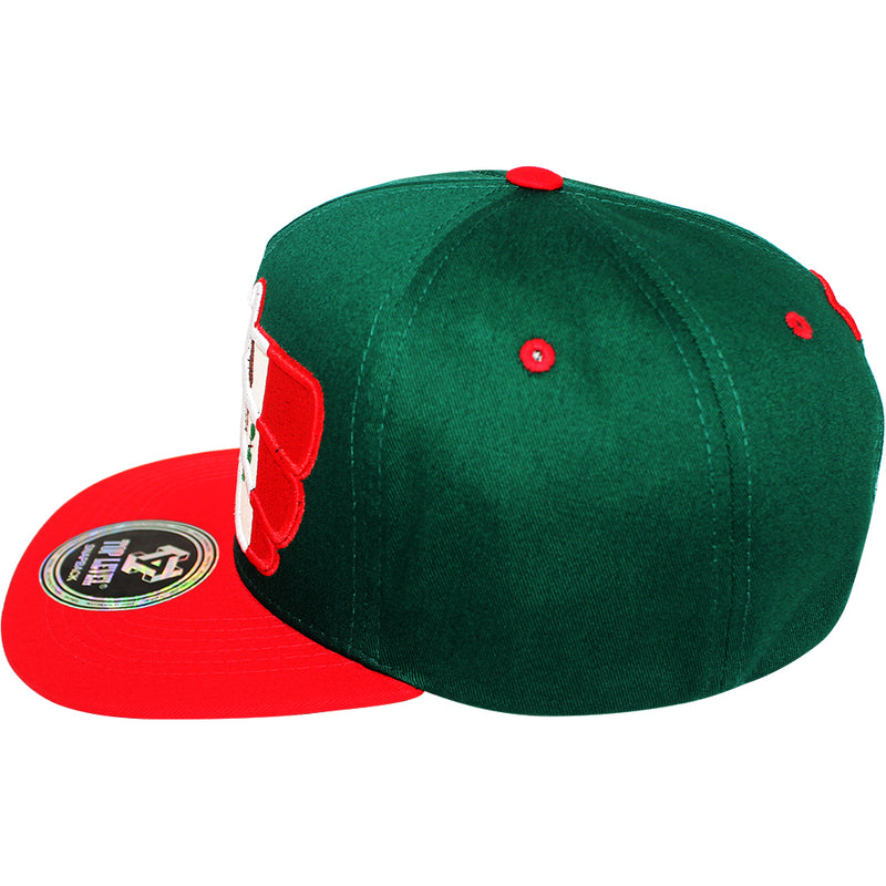 TOP LEVEL : MEXICO | Front-raised Mexican Eagle with Mexico Flag Design Snapback Cap