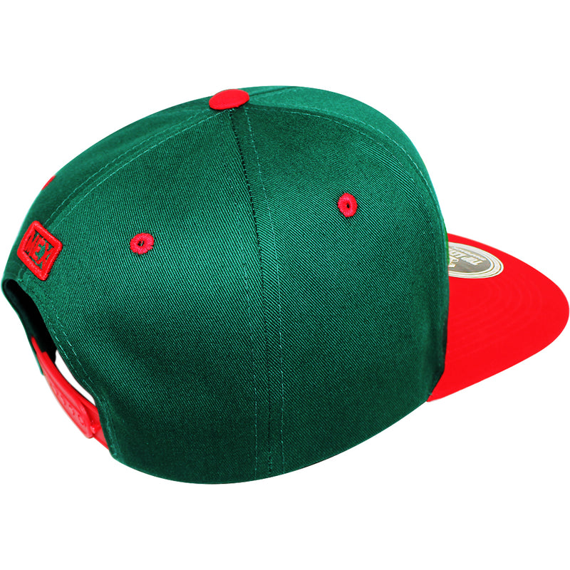 TOP LEVEL : MEXICO | Front-raised Mexican Eagle with Mexico Flag Design Snapback Cap